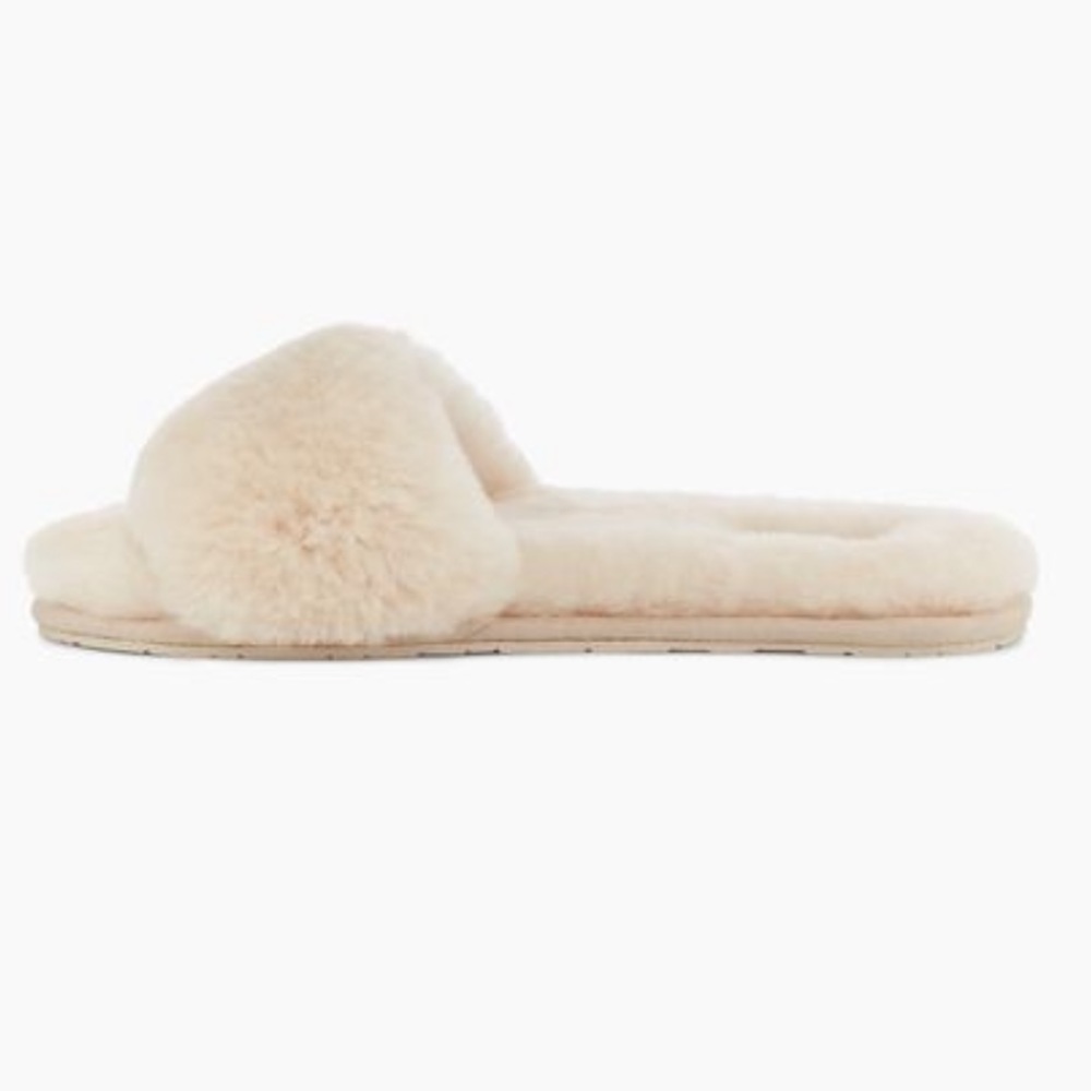 UGG Tan Fluffy Slide Slippers